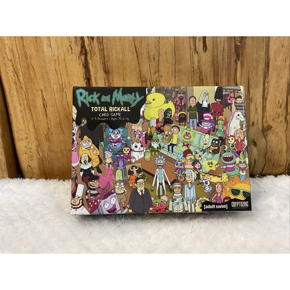Rick and Morty : TOTAL RICKALL - Cooperative Card Game Board Game NEW Open Box